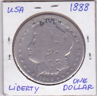 1888 Morgan Dollar Circulated Large photo