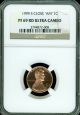 1999 - Slincoln Cent Ngc Pr69 Red Ultra Heavy Cameo Finest Registry Small Cents photo 1