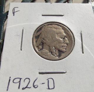 1926 - D Buffalo Nickel,  F photo