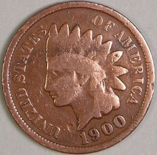 1900 Indian Head Penny,  Jc 753 photo