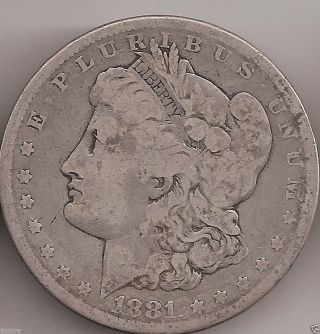1881 - P Silver Morgan Dollar photo