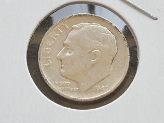 1947 - S Roosevelt Dime 90% Silver U.  S.  Coin D0010 photo