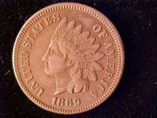 Indian One Cent 1869 photo