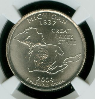 2004 - D Michigan Quarter Ngc Ms69 Finest Registry Low Pop Rare photo