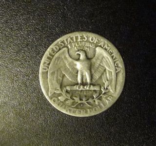 1944 D 90% Silver Washington Quarter Good Coin photo