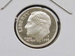 2006 - S Roosevelt Dime 90% Silver Dcam Proof U.  S.  Coin C3907l photo