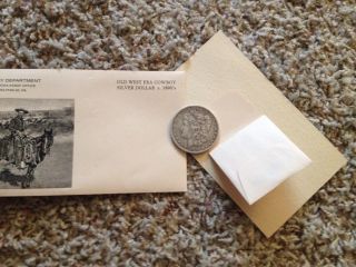 1891 - Orleans - Morgan Silver Dollar In Old West Envelope photo