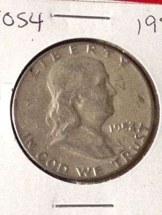 F054 ::1952 - P Franklin Liberty Silver Half Dollar Coin :: Fairhouse ::auction Hq photo