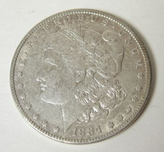 1884 P Morgan One Silver Dollar United States 1 Coin Eagle Philadelphia Usa photo
