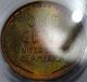 1928 - D Lincoln Cent Pcgs Ms - 63rb. . .  Pretty Rainbow Toning,  Pq Coin Small Cents photo 4