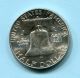 1950 - D Silver Ben Franklin Half Dollar State Unc Gem Half Dollars photo 1