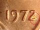 1972 1c Doubled Die Variety (tail Of 2) Bu. . . . . . . . . . . . . . . . . .  2 Small Cents photo 1