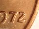 1972 1c Doubled Die Variety (tail Of 2) Bu. . . . . . . . . . . . . . . . . .  2 Small Cents photo 6