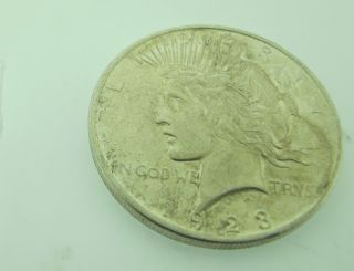 1923 Peace Silver Dollar United States Coin - 120 photo