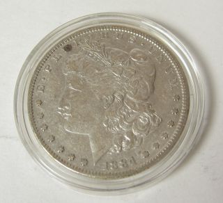 1884 P Morgan One Silver Dollar Unc Case Usa Philadelphia 1 Coin photo