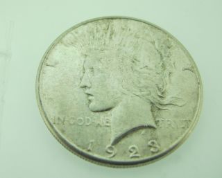 1923 Peace Silver Dollar United States Coin - 122 photo