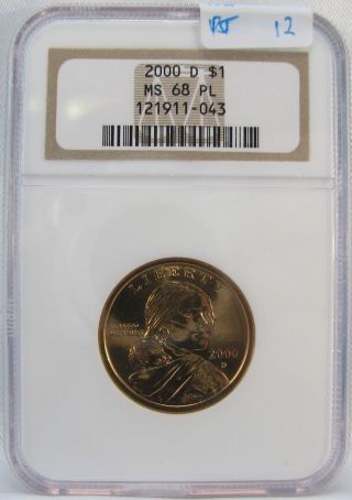 2000 - D Sacagawea Dollar Ngc Ms - 68 Pl photo