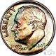 1947 S Toned Roosevelt Silver Dime 10c Us Coin A65 Dimes photo 1