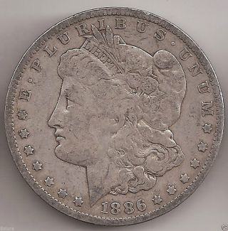 1886 - O Silver Morgan Dollar photo