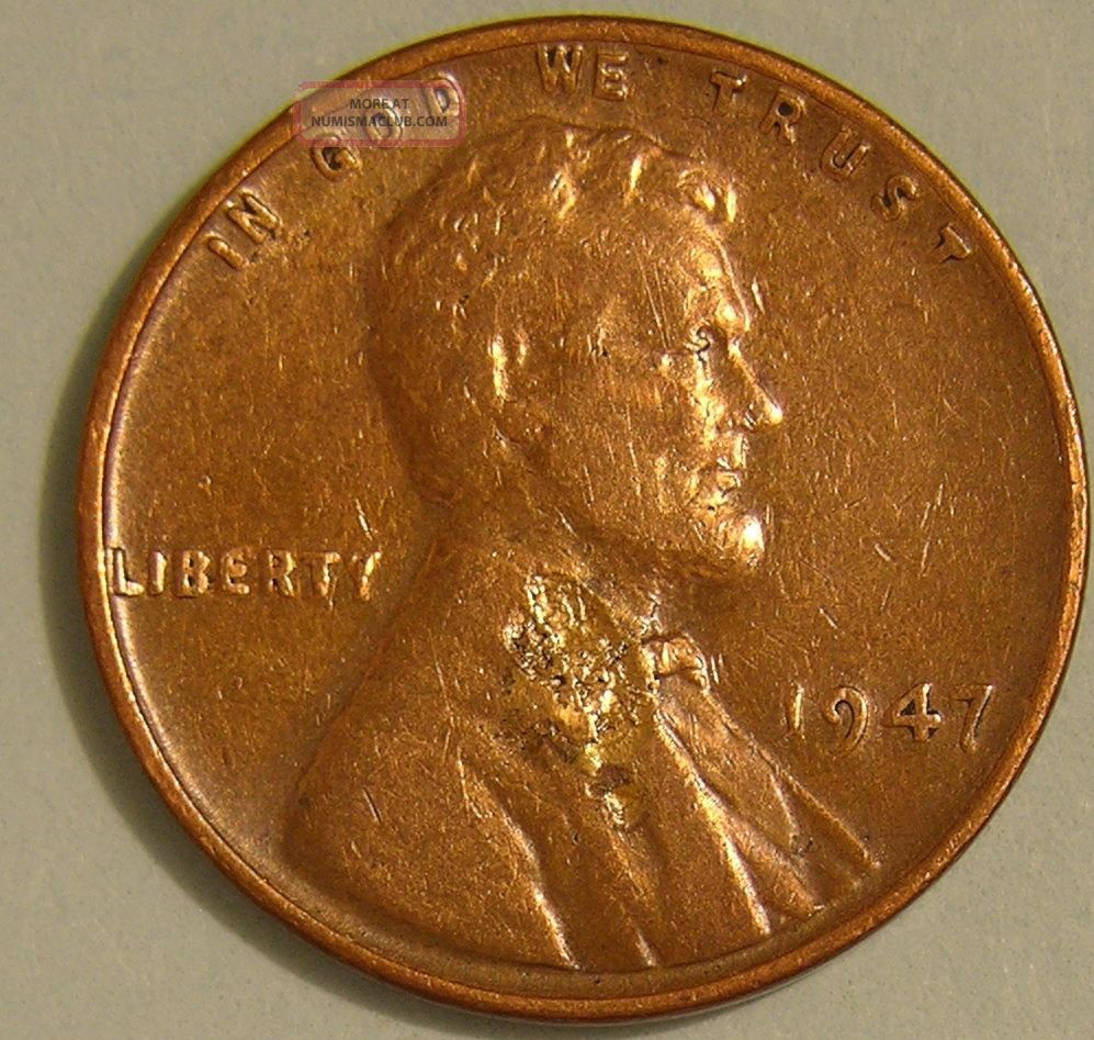 1947 P Lincoln Wheat Penny lamination Error Coin Aj 214 1947-penny-value-discover-its-worth