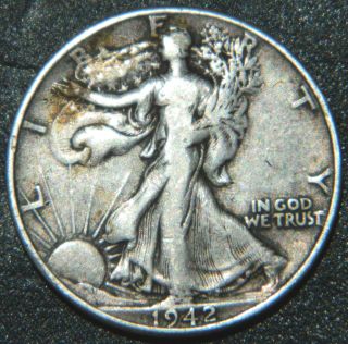 1942 Silver Walking Liberty Half Dollar photo