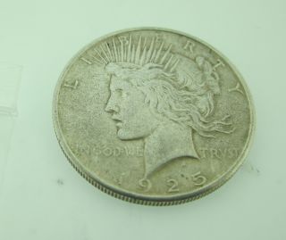 1925 Peace Silver Dollar United States Coin - 133 photo