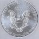2014 - S Silver Eagle Struck Thru Lint Icg Ms69 S$1 Silver Dollars photo 3