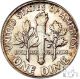 1960 (p) Toned Roosevelt Silver Dime 10c Us Coin A83 Dimes photo 2