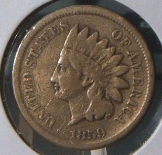 1859 Indianhead Cent Fine Tough Year photo