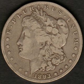 1893 - Cc $1 Morgan Silver Dollar photo