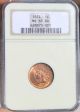 Rare 1874 Indian Head Cent Ngc Ms - 65rd Highest Graded One On Ebay Small Cents photo 1
