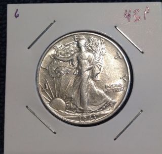 1944 - P Walking Liberty 90% Silver Half Dollar photo