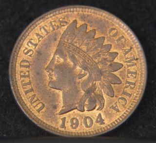 1904 Indian Head Cent Bu (b8134) photo