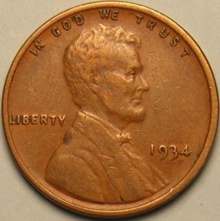 1934 P Lincoln Wheat Penny,  Ac 391 photo