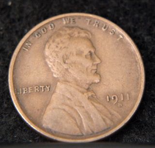 1911 - S Lincoln Cent Higher Grade (b8148) photo