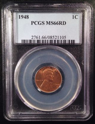 1948 Lincoln Wheat One Cent Pcgs Ms66rd    08521105 photo
