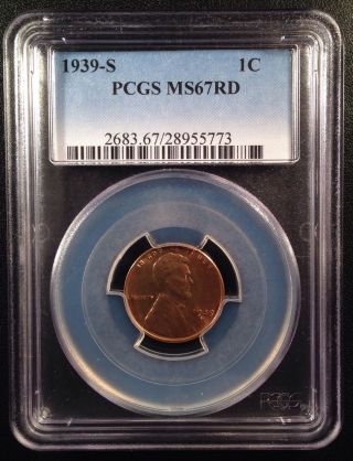 1939 - S Lincoln Wheat One Cent Pcgs Ms67rd    28955773 photo