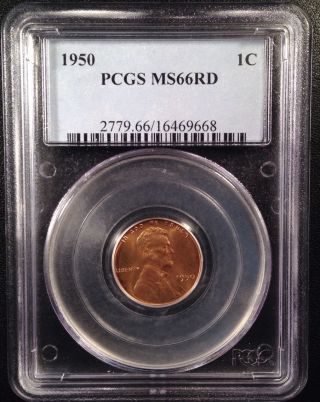 1950 Lincoln Wheat One Cent Pcgs Ms66rd    16469668 photo