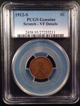 1912 - S Lincoln Wheat One Cent Pcgs Vf Details   27255211 photo