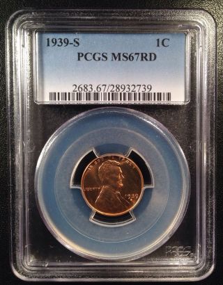 1939 - S Lincoln Wheat One Cent Pcgs Ms67rd    28932739 photo