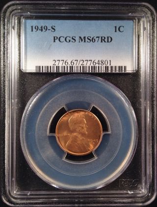 1949 - S Lincoln Wheat One Cent Pcgs Ms67rd    27764801 photo
