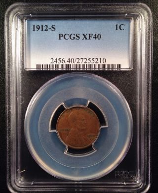 1912 - S Lincoln Wheat One Cent Pcgs Xf40   27255210 photo