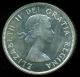 1961 Canada Silver Dollar,  Iccs Certified Pl - 65 Heavy Cameo Coins: Canada photo 2