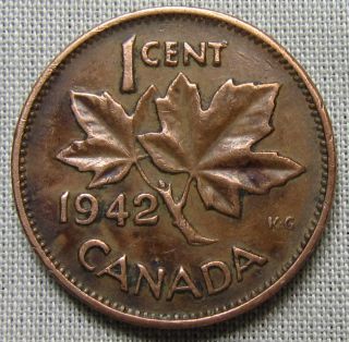 Canada 1942 - 1 Cent - George Vi photo
