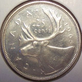 1965 Canada 25 Cents photo