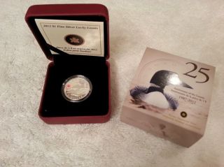 2012 Fine Silver Lucky Loonie - Coin (2012) $1 One Canadian Dollar Coin photo