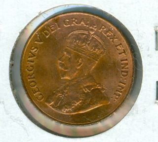 1921 Canada Cent Red Mid State Grade. photo