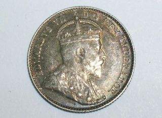 Silver Canada 5 Cent 1907 Edward Vii photo