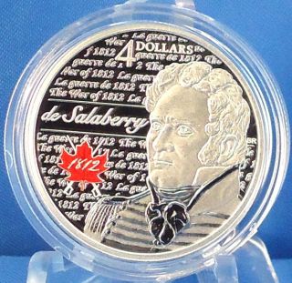 2013 De Salaberry $4 Fine Silver Coin ¼ Troy Oz.  War Of 1812 Mintage 10,  000 photo