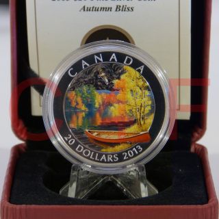 2013 - Canada - Autumn Bliss - $20 1 Oz Fine Silver Coin - Low Mintage: 7500 photo